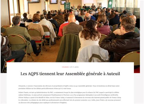 Assembl E G N Rale Aqps Retenir Aqps