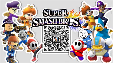 Waluigi Daisy Magikoopa Shy Guy More Mii Fighter Qr Codes For Hot Sex Picture