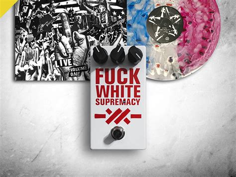 Anti Flag Are Raffling Off A Fuck White Supremacy Fuzz Pedal Alongside An LP Pressed With The