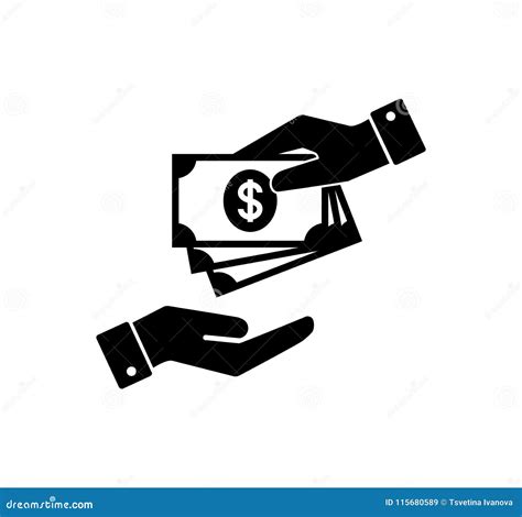 Hand Holding Money Hand With Banknotes Cash Payment And Receiving