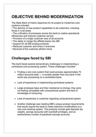 management information system  sbi