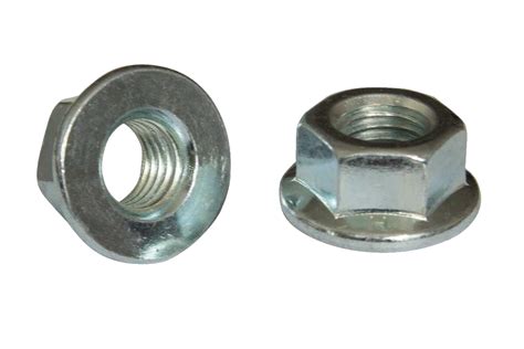 Гайка М10 DIN6923 шестигранная с фланцем кл.міц.6 цинк К Steelfix 15 шт ...