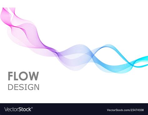 flow shapes design liquid wave background vector image