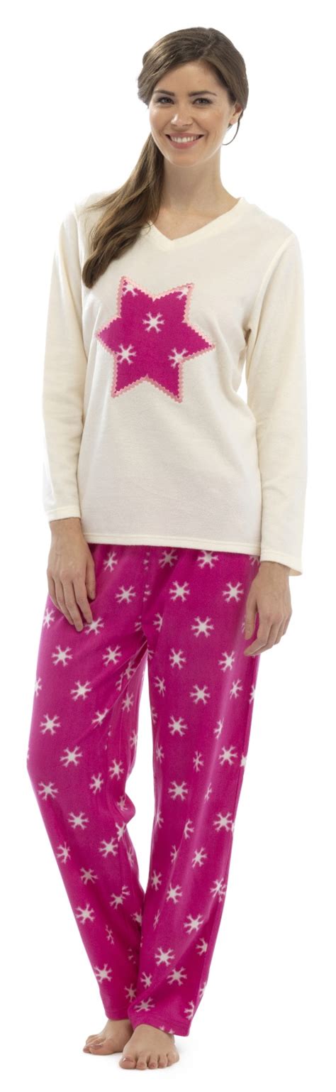 Damen Weich Fleece Pyjama Lounge Set Zweier Warm Pyjama Damen Lounge