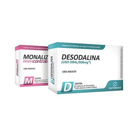 Desodalina E Monaliz - Kit Emagrecedor Desodalina + Monaliz - Sanibras - Nutrifit