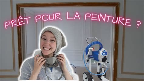 Mise En Peinture D Un Mur Moulur Au Pistolet Airless Graco A Par Une