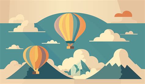 D Hot Air Balloon Vector Art At Vecteezy