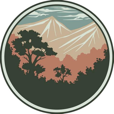 mountain scenery background  vector art  vecteezy
