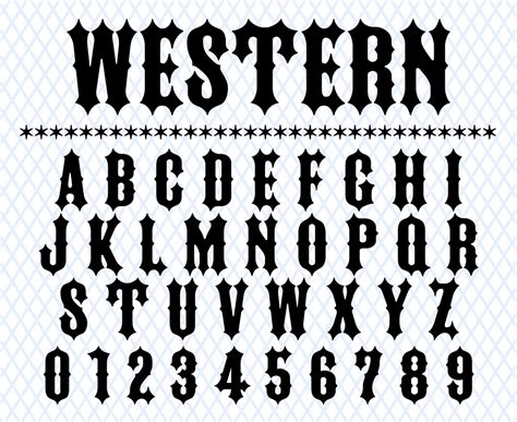 western font ttf svg files western monogram font wild west font western