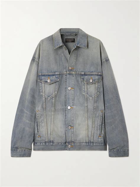 Balenciaga Oversized Denim Jacket In Blue 30 Off Editorialist