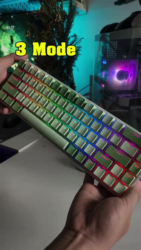 Bàn phím cơ Bluetooth Không dây Leaven K Led RGB Có hot swap Keycap Xuyên LED Có APP