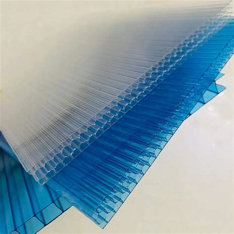 Transparent Colorful Skylight Pc Twin Wall Hollow Polycarbonate Roofing