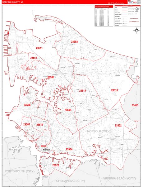 Maps Of Norfolk County Virginia