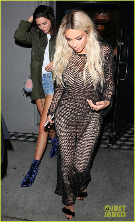 Kendall Jenner Grabs Dinner With Newly Blonde Kim Kardashian Photo