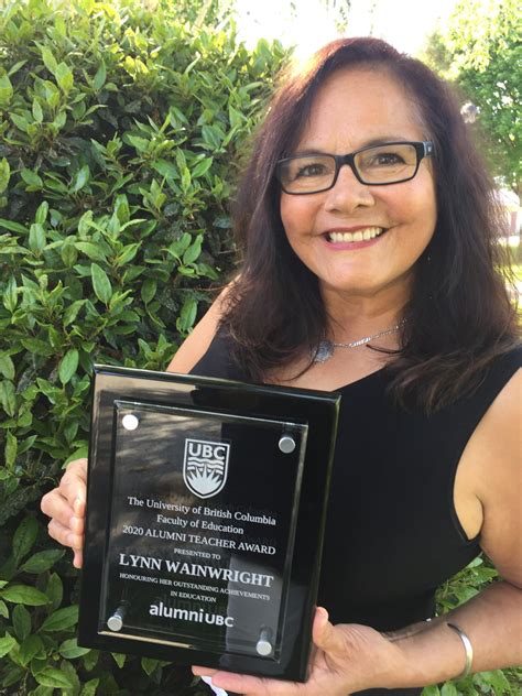 Lynn Wainwright, BA' 94, BEd' 95, Winner of 2020 UBC Faculty of