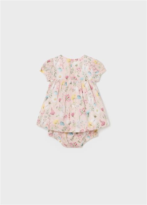Newborn Dress And Bloomer Set Better Cotton Nude Mayoral