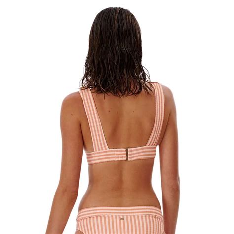Rip Curl Premium Surf Deep V Bikini Top Orange Dressinn