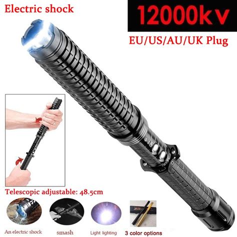 High Voltage Stun Guns Baton With Electric Shock For Self Defense