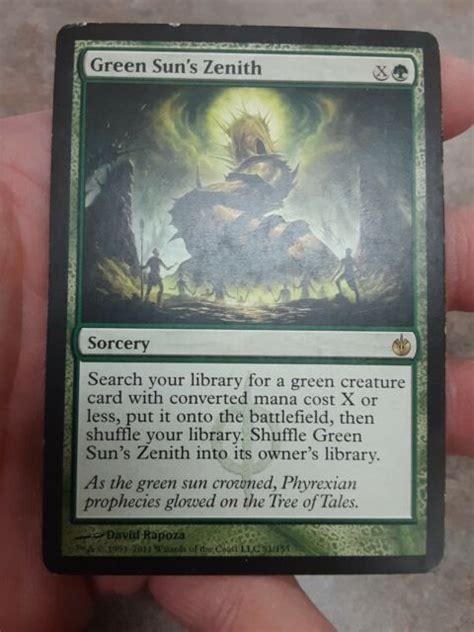 Green Suns Zenith Rare Green Sorcery Nm Mirrodin Besieged Mtg Ebay