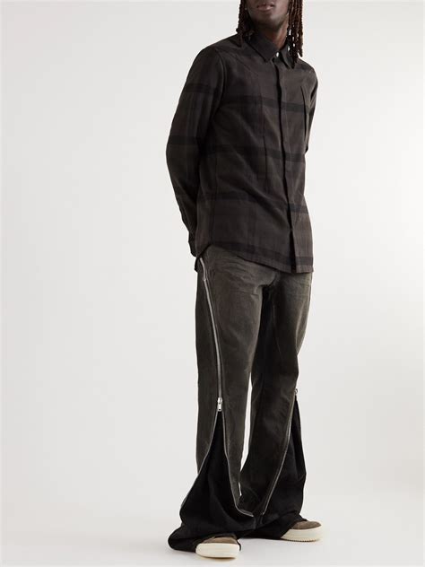 rick owens bolan zip detailed flared jeans  men flare jean outfit