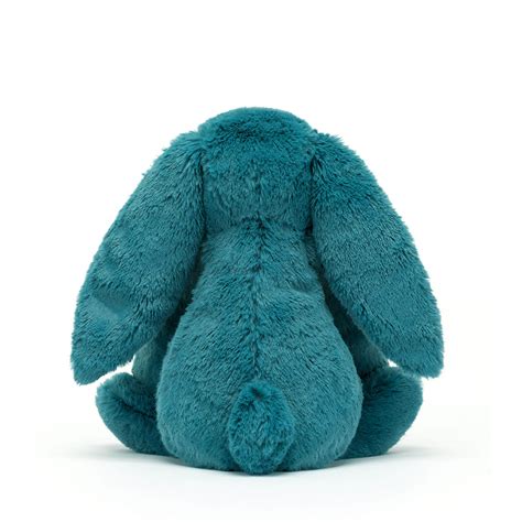 jellycat original bashful bunny mineral blue soft toy