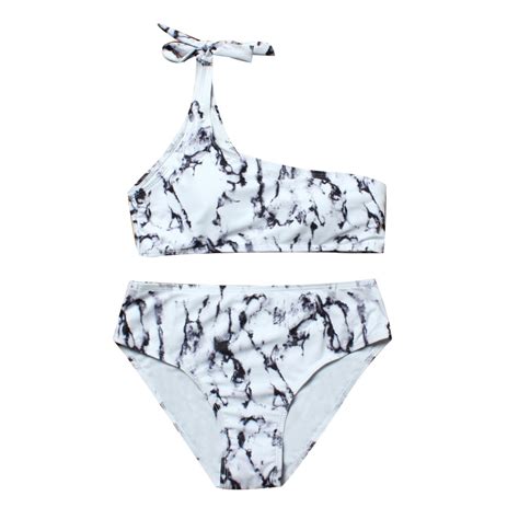 Eco Friendly Sublimation Digital Printing Bikini One Shoulder Swimwear Swimwear And Bikini Price