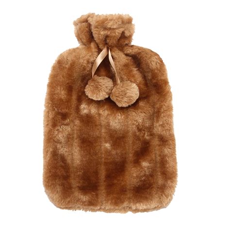 Wovilon L Hot Water Bottle Artificial Plush Cloth Hot Water Bottle Thermotherapy Cold
