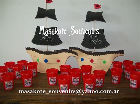 Masakote Souvenirs Infantiles Cumple Tem Tico Piratas