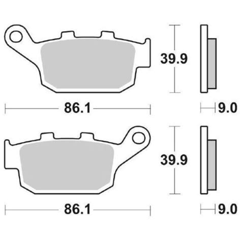 Bremsbeläge Hinten SBS 881 Ls Kawasaki Kle Versys ABS Fff fgf 650