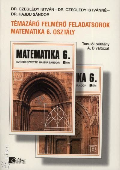 Könyv Témazáró felmérő feladatsorok matematika 6 osztály számára