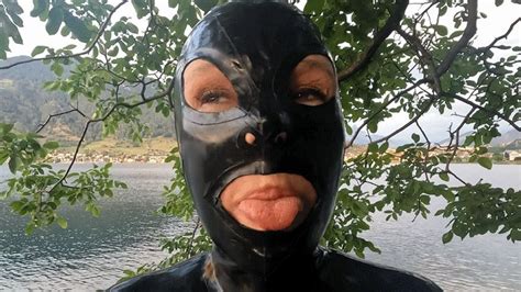 Latex Big Boobs Catsuited Girl With Huge BOOBS M F Rubber Dildo S Pierced