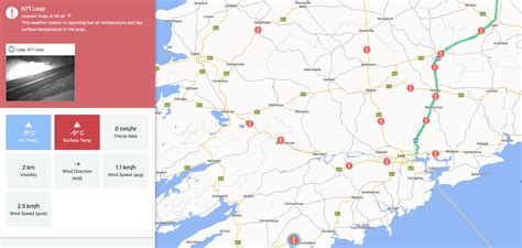 ⚠️ Very Low Road Surface Temperatures Across Cork