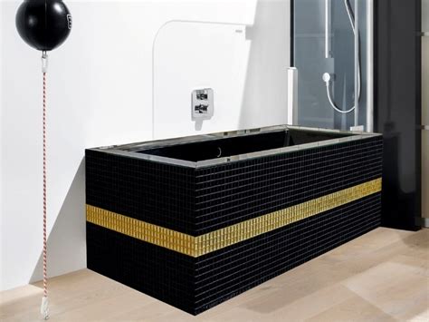 Vasca Da Bagno Centro Stanza Rettangolare Daydreamer Black By Saikallys