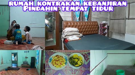 Rumah Kontrakan Kebanjiran Atap Seng Bocor Pindahin Tempat Tidur