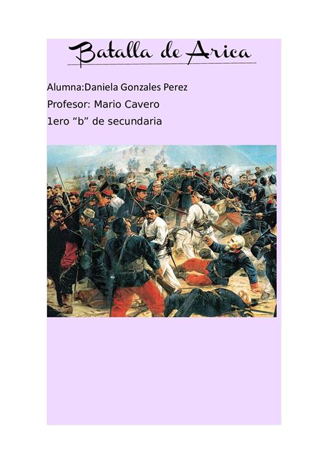 Calaméo Batalla De Arica