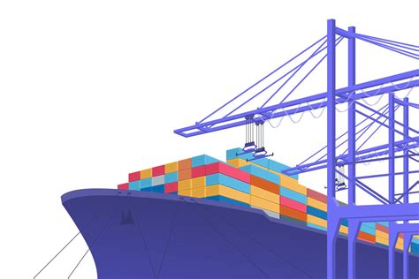 Shipping Transportation International Trade Graphic Design With Copy