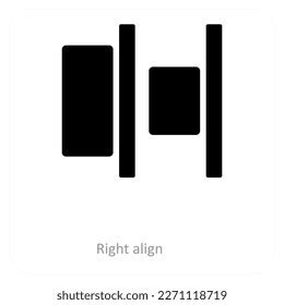 align alignment icon concept stock vector royalty
