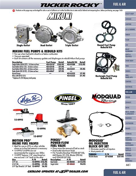 Mikuni Mk Df Fuel Air Other Round Fuel Pump Rebuild Kit