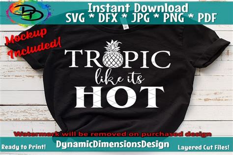 Tropic Like It S Hot Graphic By Dynamic Dimensions Creative Fabrica