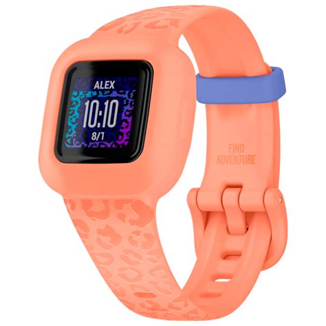Детские часы Garmin Vivofit Jr.3 Peach Leopard