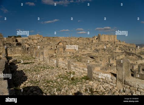 Dougga the Roman city in Northern Tunisia Stock Photo - Alamy