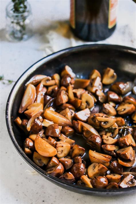 Easy 5 Ingredient Marsala Mushrooms | Dishing Out Health