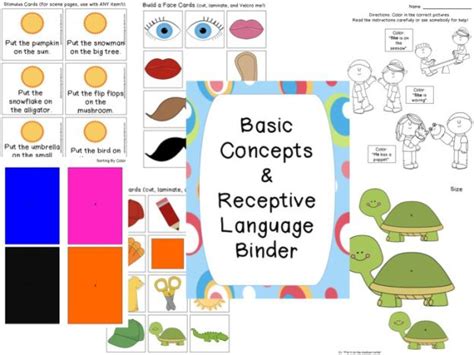 Basic Concepts And Receptive Language Activity Receptive Language Activities Receptive