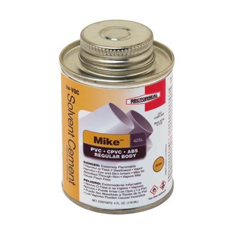 Oz Mike Amber Multi Purpose Solvent Cement For Abs Cpvc Pvc