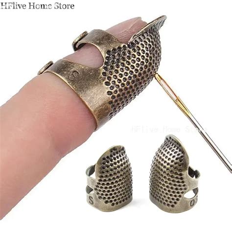 Retro Finger Protector Antique Thimble Ring Handworking Needle Thimble