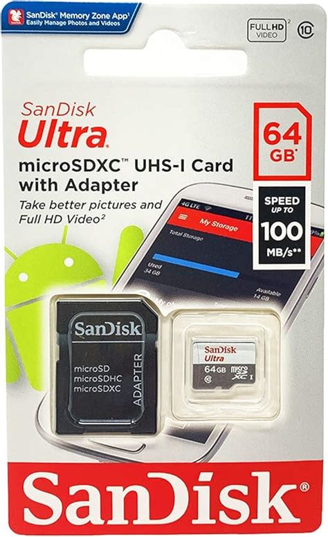 Cartão Profissional Ultra Sandisk 64 Gb Haier V60 Microsdxc Com Formato Personalizado De Alta