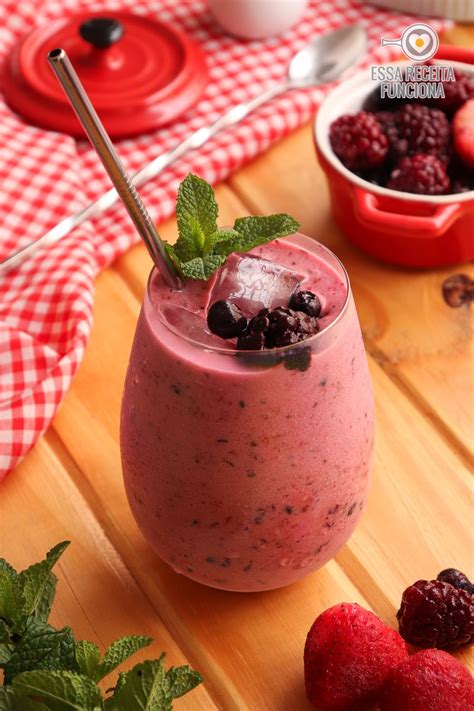 Smoothie De Frutas Vermelhas Essa Receita Funciona