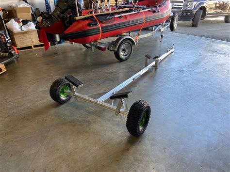 Aluminum Boat Hand Dolly Set With 16” Wheels Quick Leased Frame With