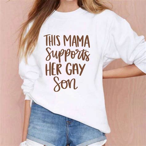 Mama Supports Gay Son SVG LGBT Ally Pride Cut Files Etsy
