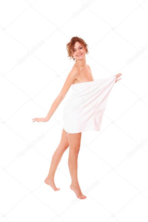 Beautiful Naked Woman In A Towel Stock Photo Netfalls 8202723